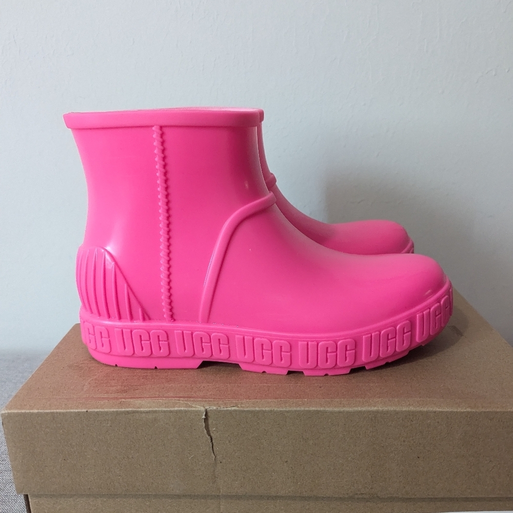 UGG Drizlita Rainboots Toddler Girl Pink Size 3 - Picture 4 of 15